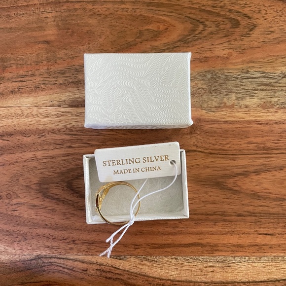 Gold Plated Sterling Rosary Ring - Picture 5 of 5